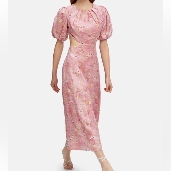 🆕 Bardot Malina Floral Midi Dress - Picture 2 of 4